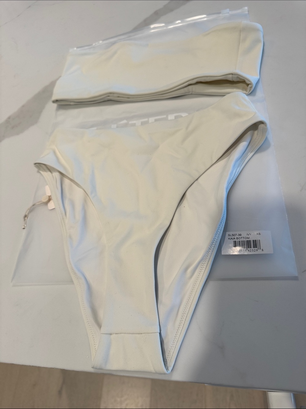 Eterne High-Waist Cream Bikini